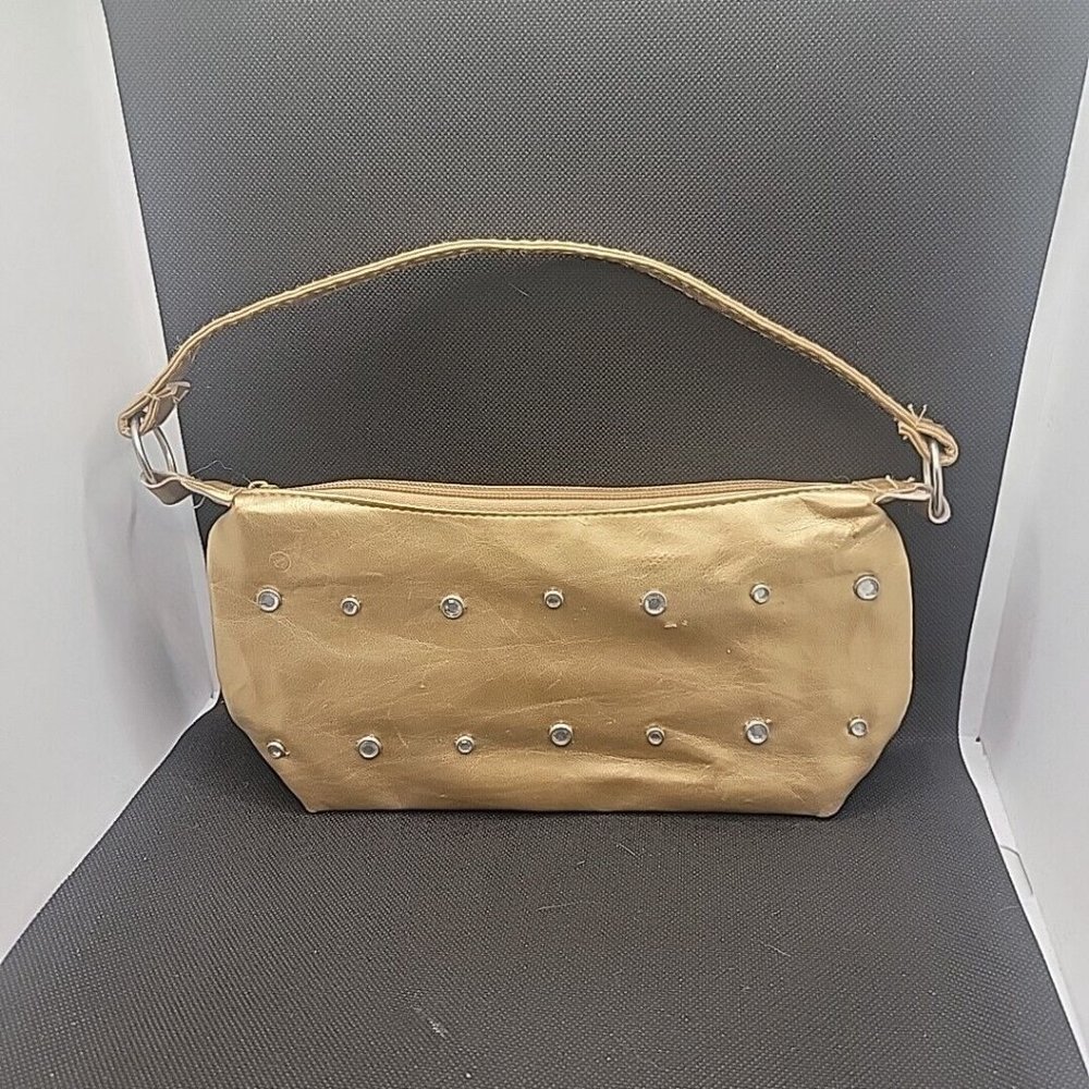 Vintage Gold Rhinestone Studded Purse